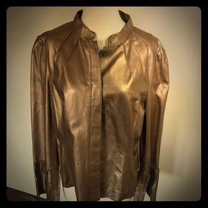 Carlisle metallic leather jacket